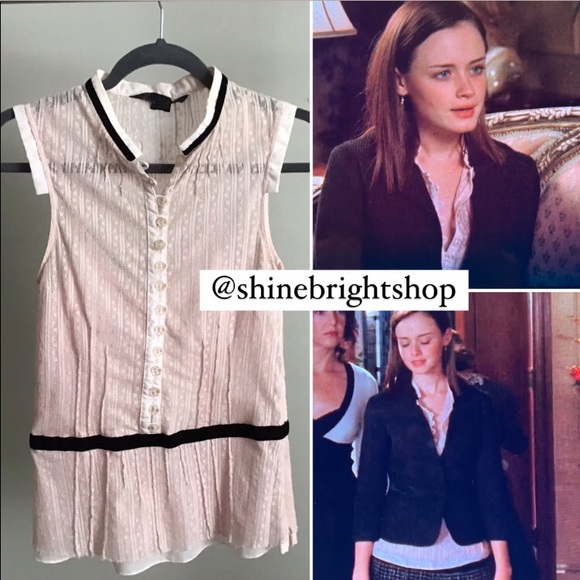 Tops - RARE ASO Alexis Bledel as Rory in Gilmore Girls Vintage Blouse